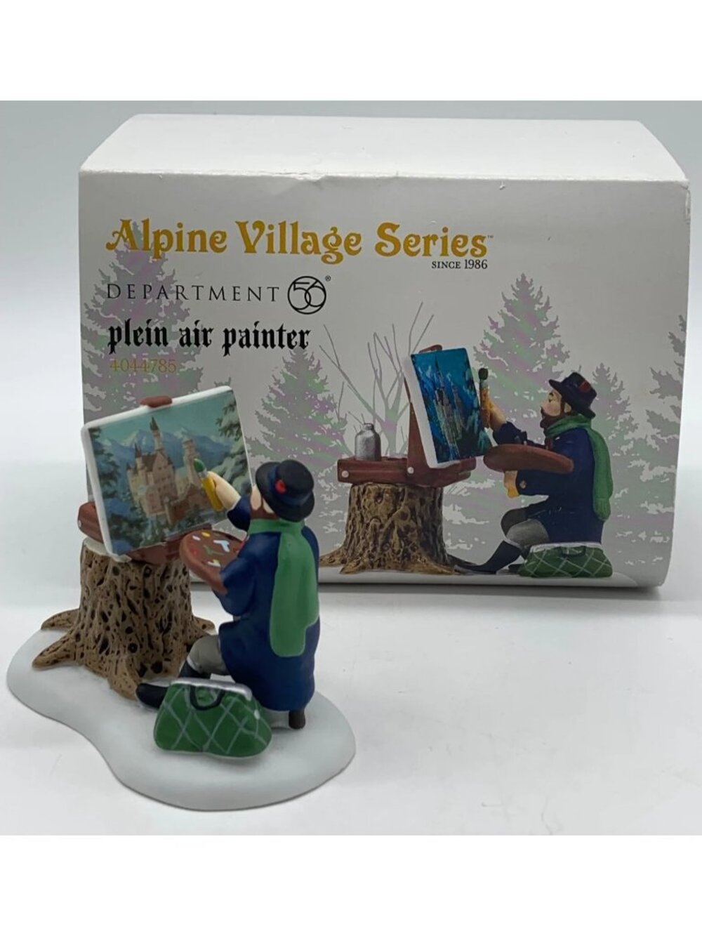 Department 56 Plein Air Painter Alpine Village Accessory RARE